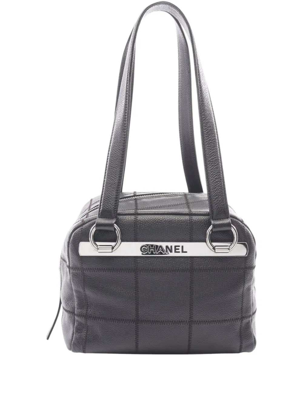 CHANEL Pre-Owned 2004-2005 Small Caviar Chocolate Bar shoulder bag - Nero