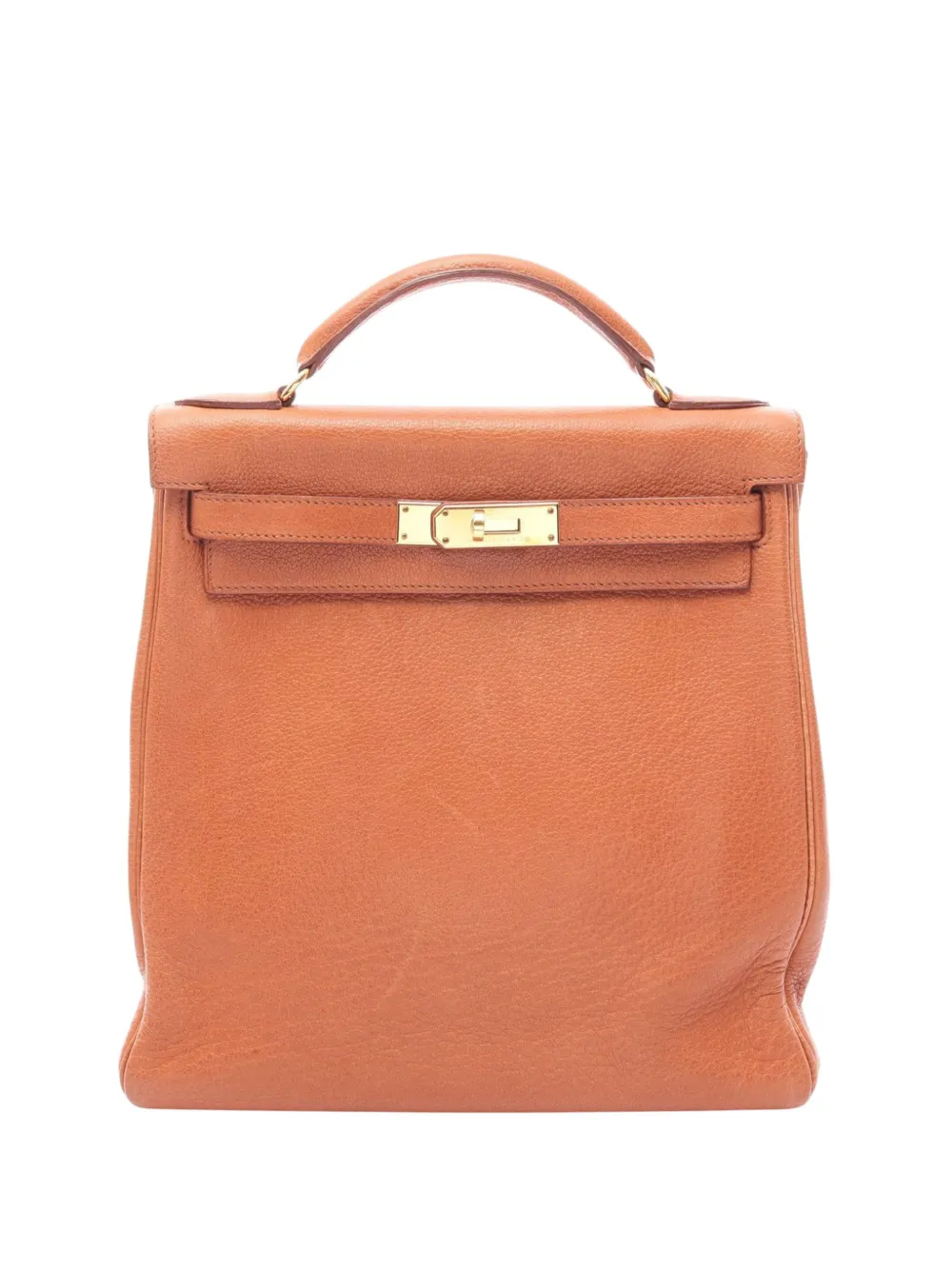 Hermès Pre-Owned 2001 Buffalo Kelly Ado backpack - Marrone