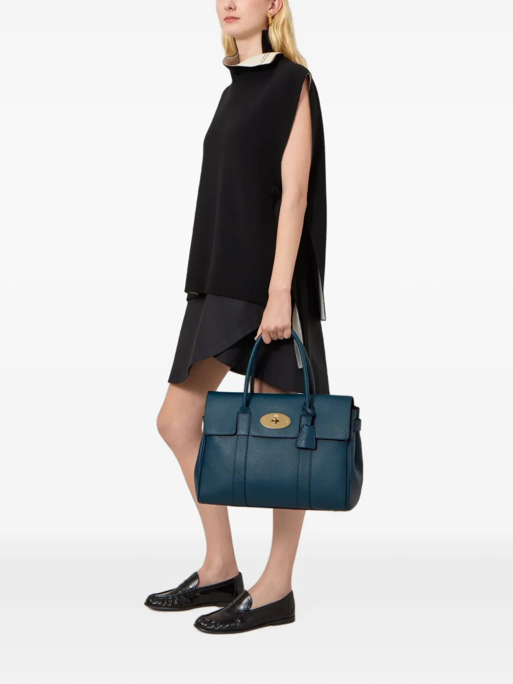 Mulberry Bayswater leren shopper Blauw