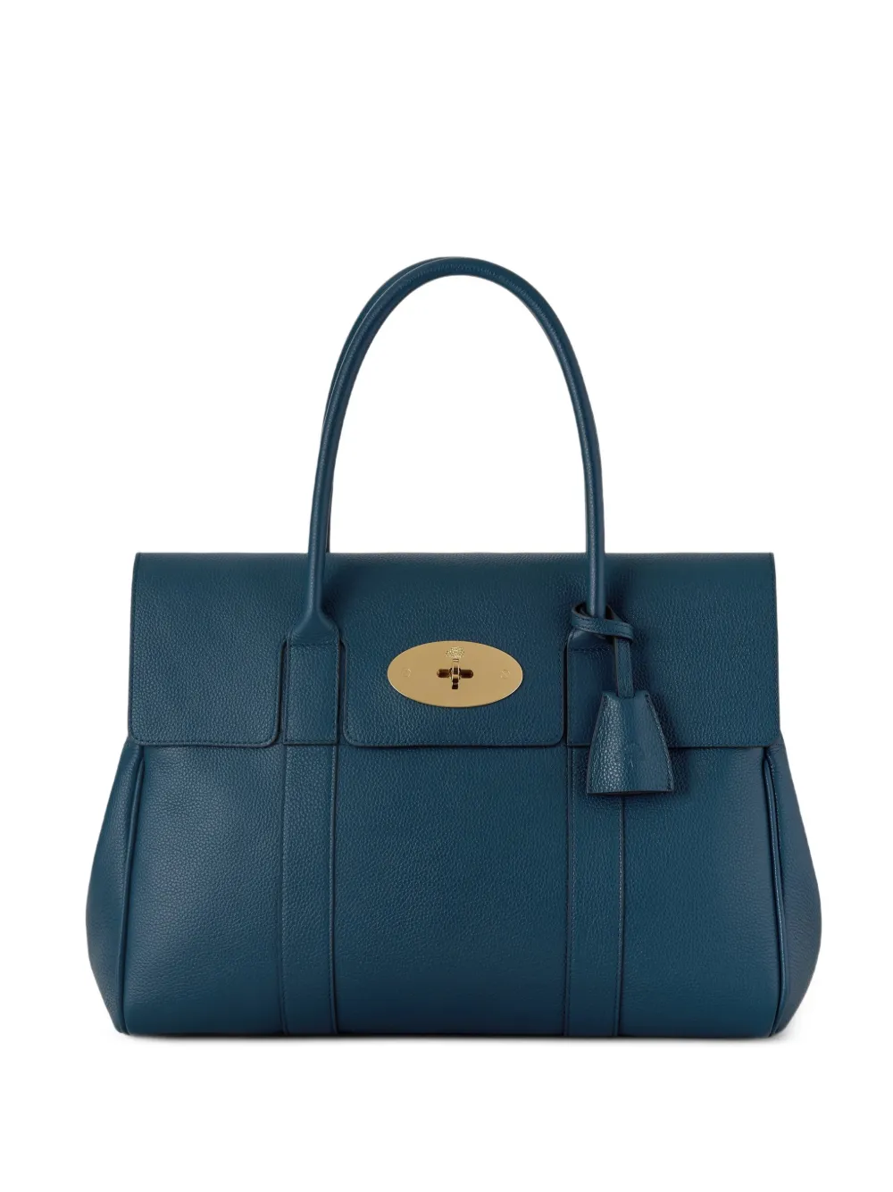 Mulberry Bayswater grained leather tote bag - Blu