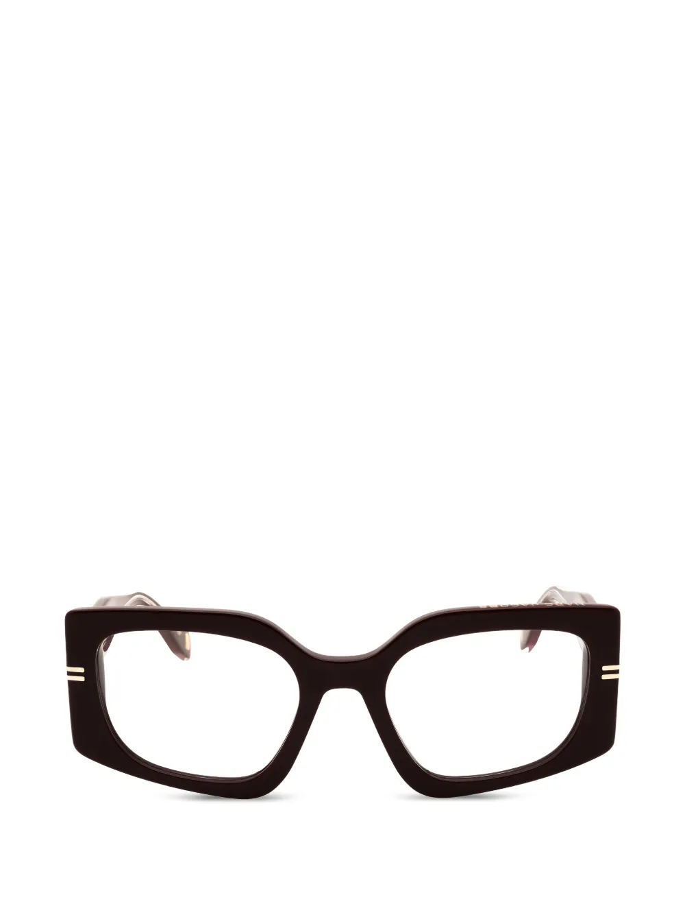 Marc Jacobs rectangle-frame glasses - Marrone