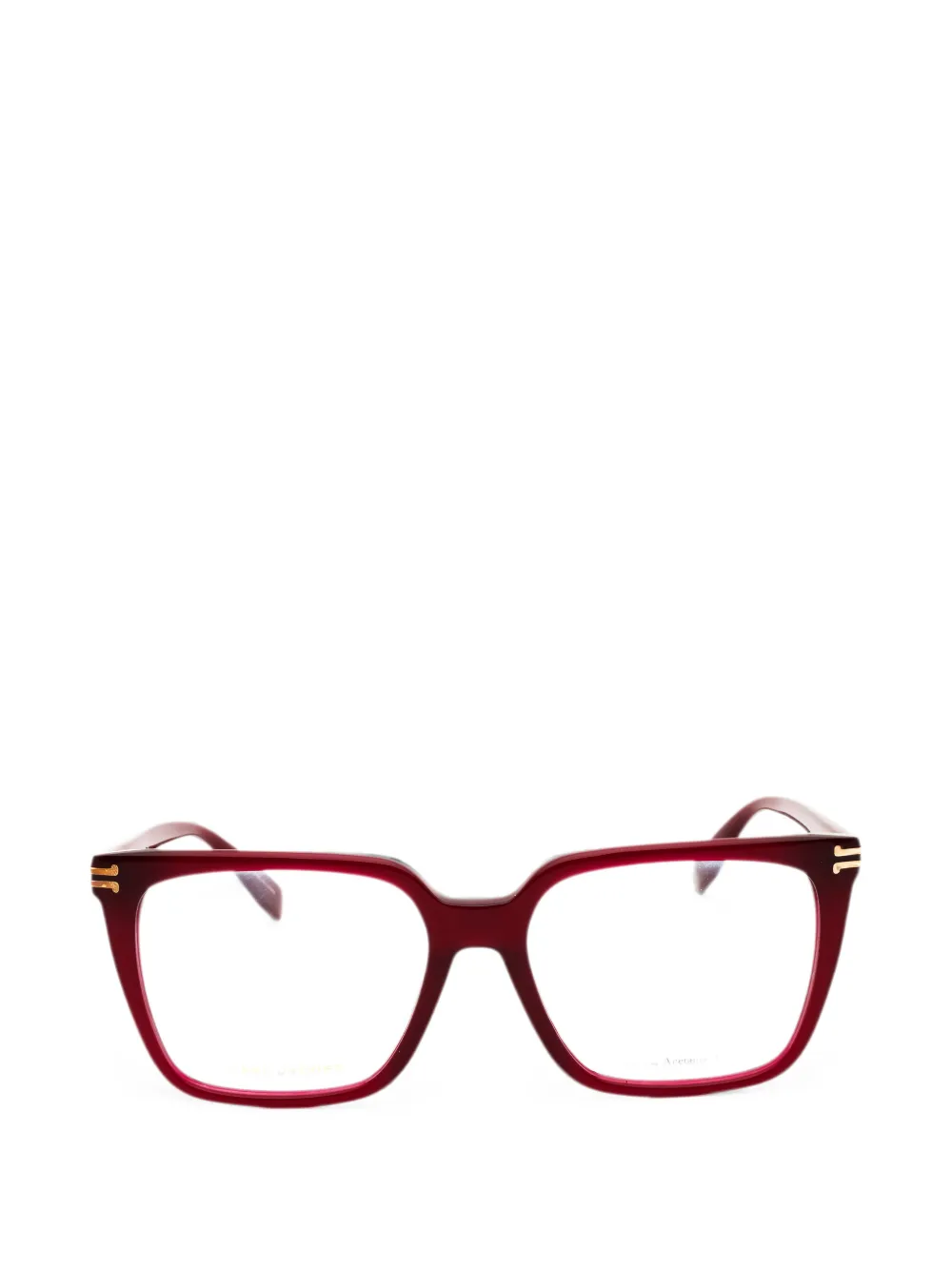 Marc Jacobs rectangle-frame glasses - Rosso