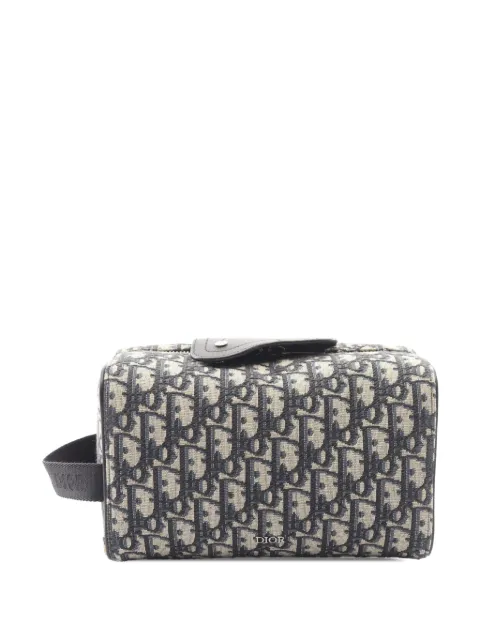 Christian Dior Pre-Owned 2000-2026 Oblique Canvas Lingot Toiletry Case clutch bag