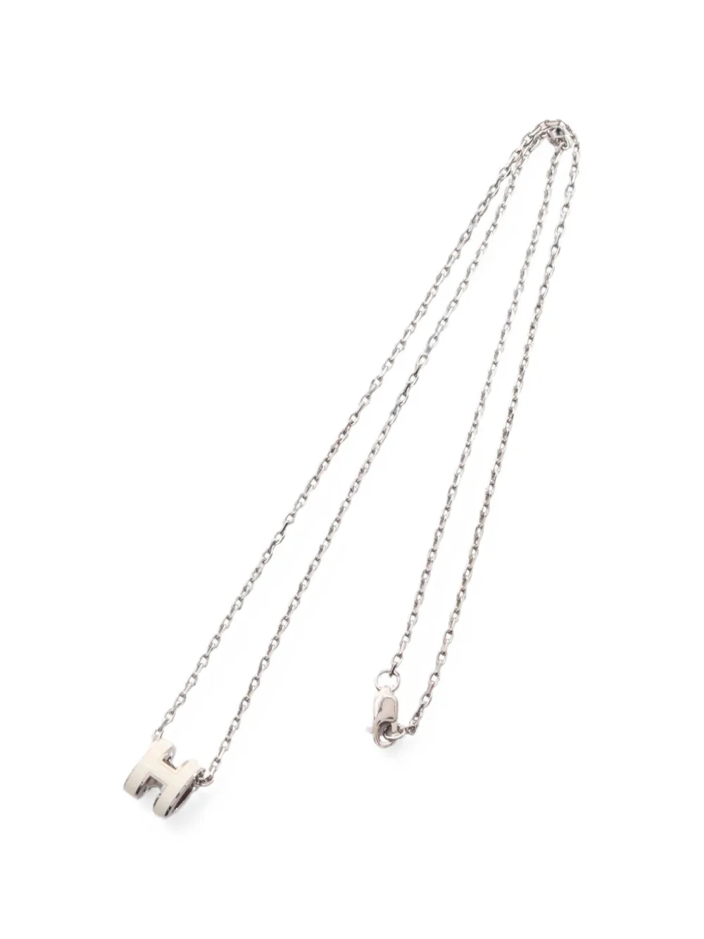 Hermès Pre-Owned 2010s Mini Pop H necklace - Argento