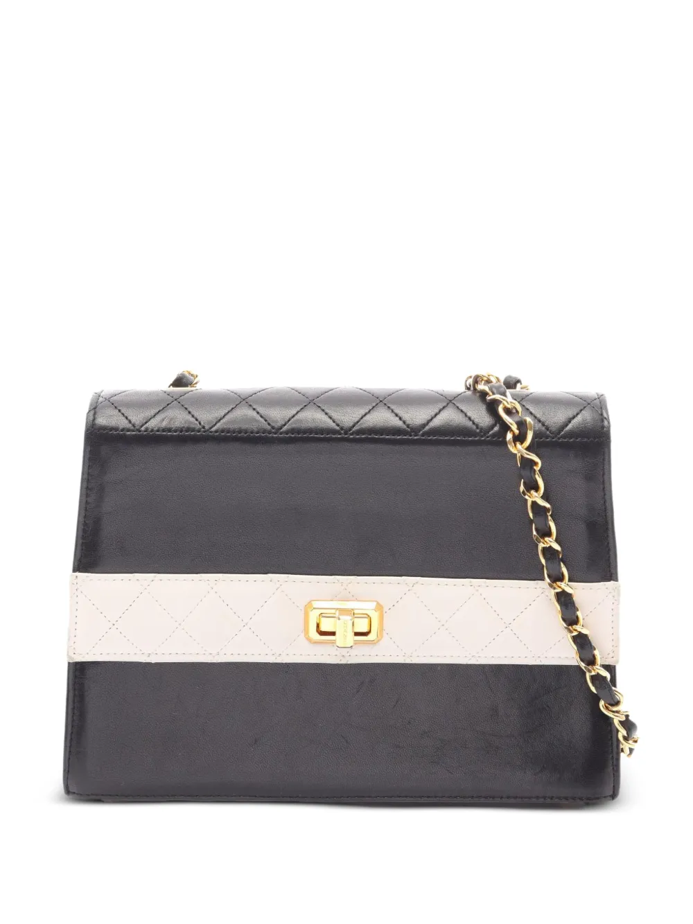 CHANEL Pre-Owned Borsa a tracolla matelassé con catena 1989-1991 - Nero