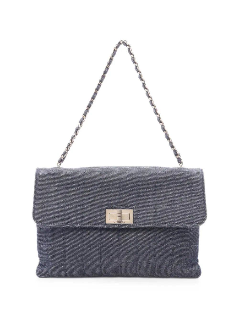 CHANEL Pre-Owned 2000-2002 Chocolate Bar shoulder bag - Blu