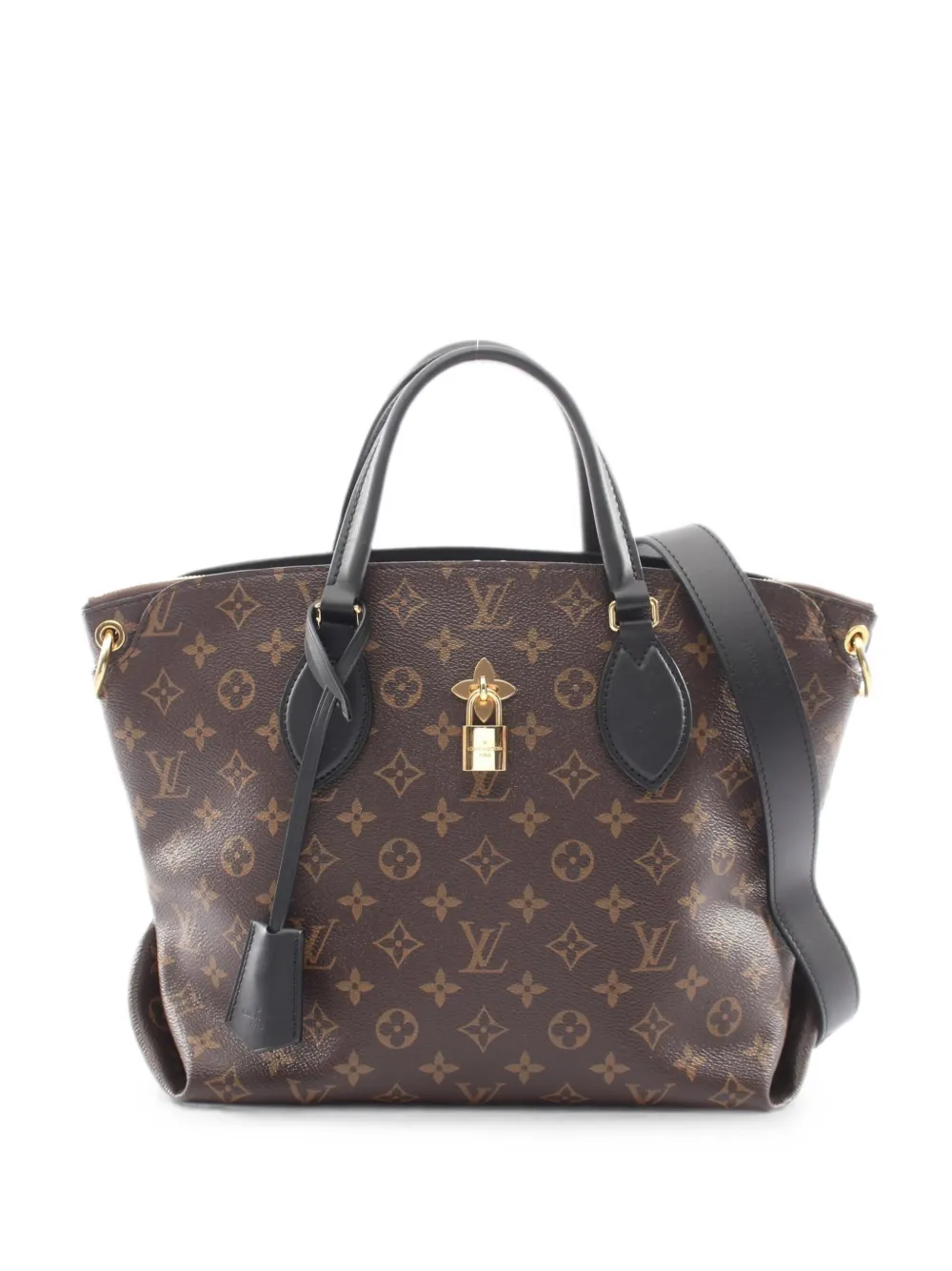 Louis Vuitton Pre-Owned 2019 MM Monogram Noir Flower tote bag - Marrone