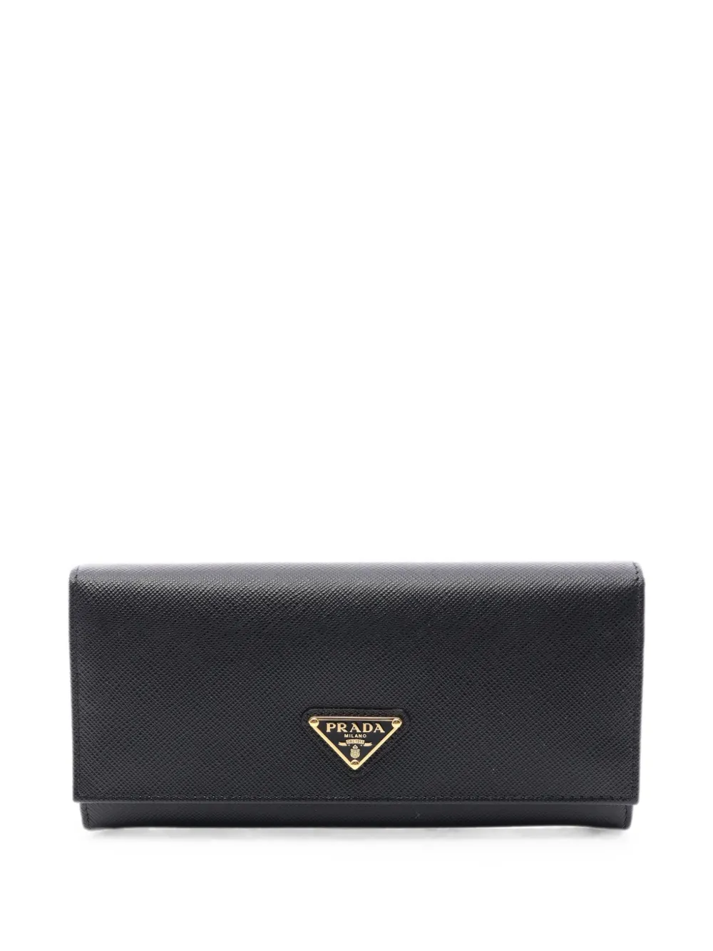 Prada Pre-Owned 2010s Saffiano-leather bi-fold wallet - Nero