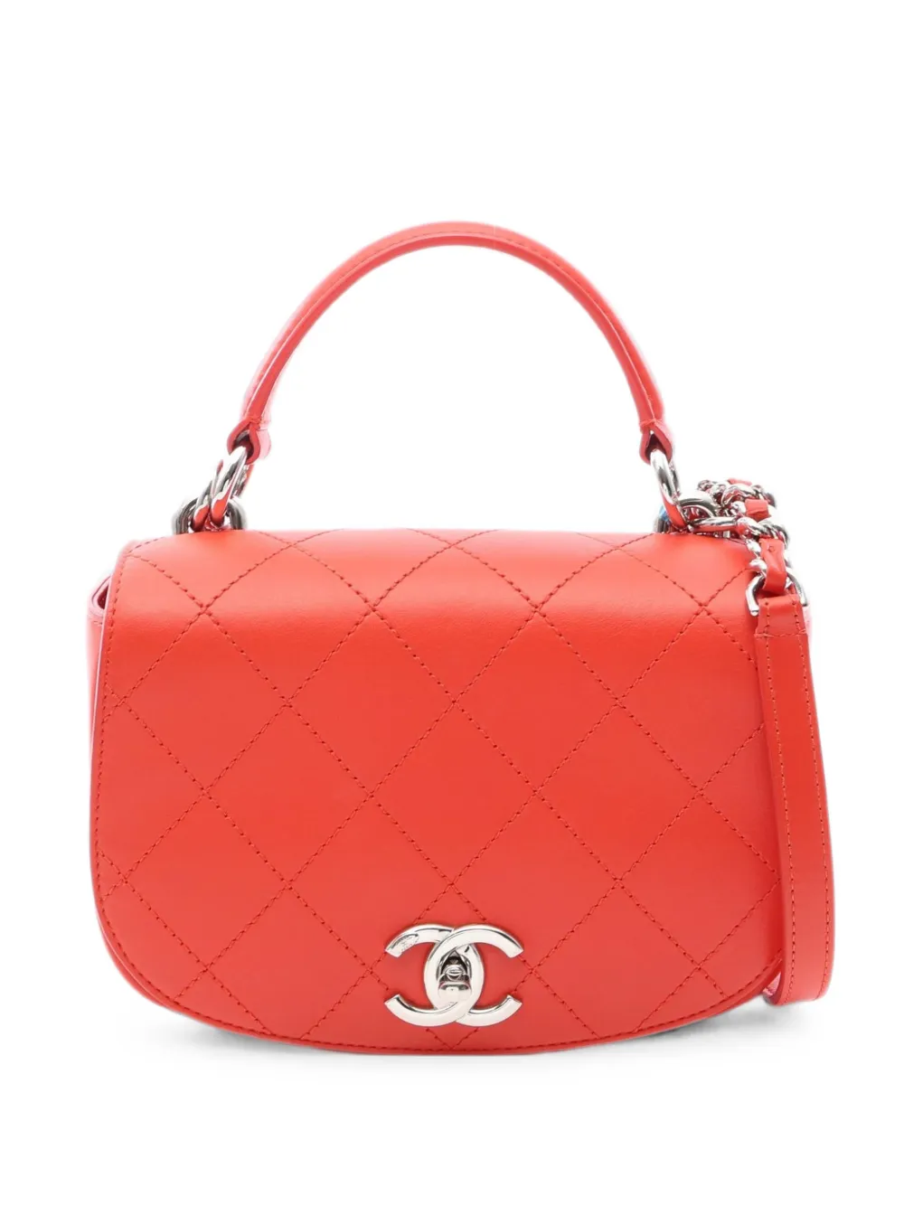 CHANEL Pre-Owned 2016-2017 Ring My Bag Flap mini bag - Arancione