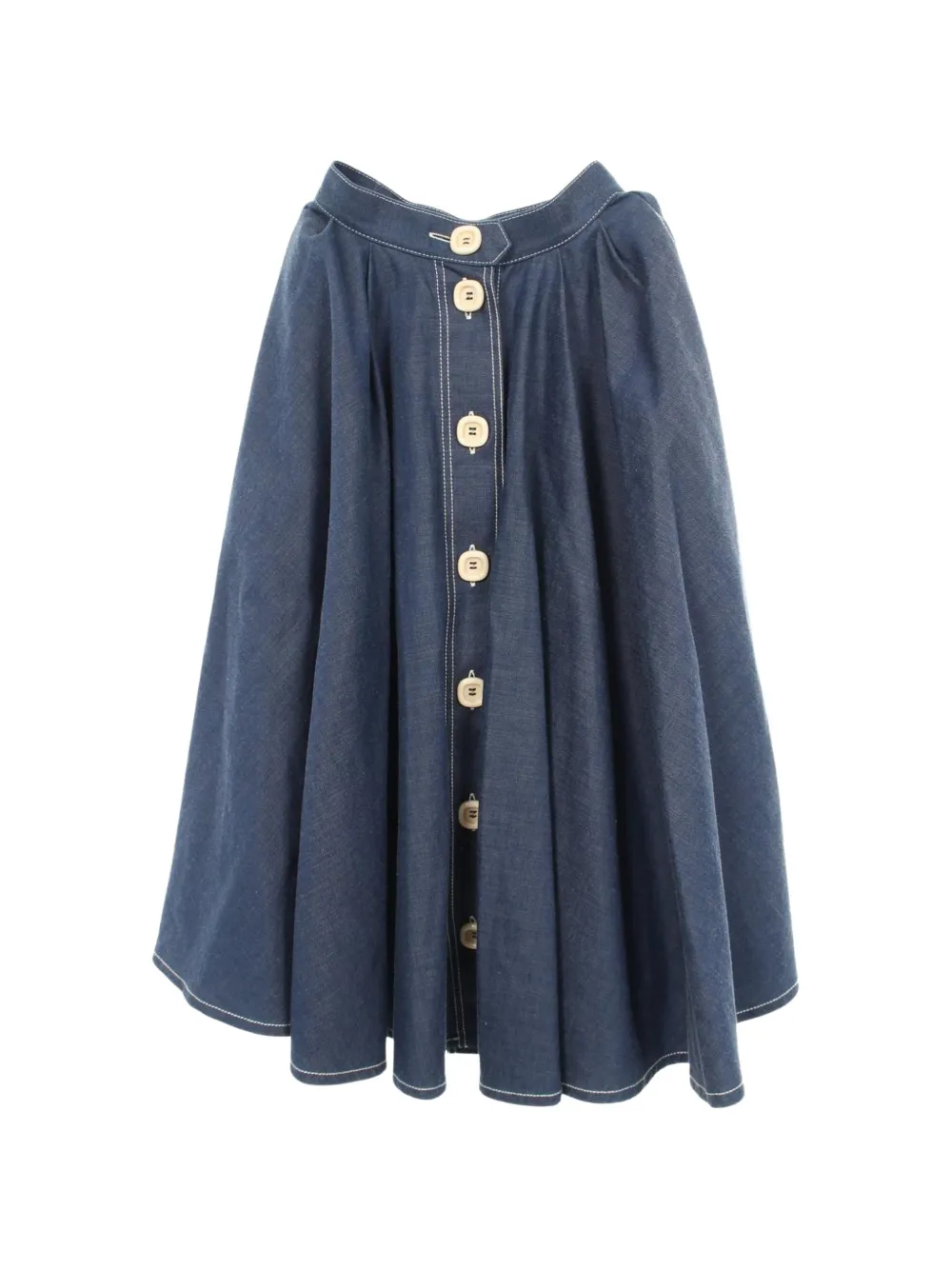 Gucci Pre-Owned 2010s Blair button-front skirt - Blu
