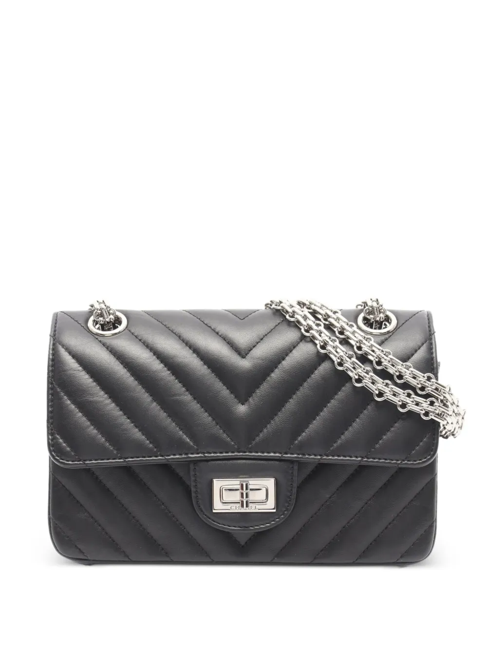 CHANEL Pre-Owned 2010s 2.55 Chevron shoulder bag - Nero