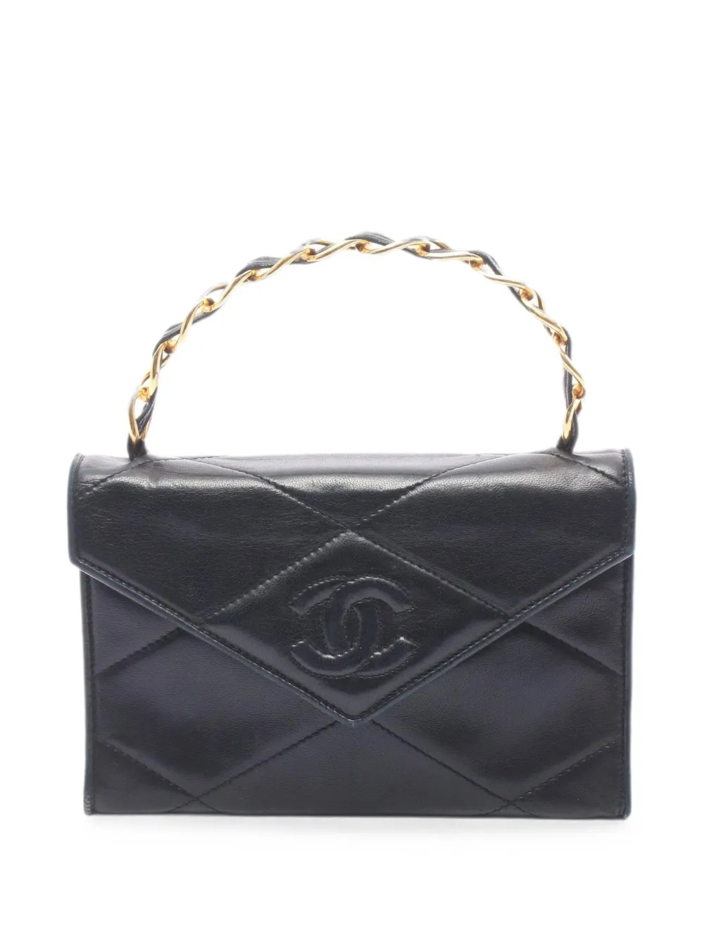 CHANEL Pre-Owned 1986-1988 Coco Mark diamond-stitch handbag - Schwarz