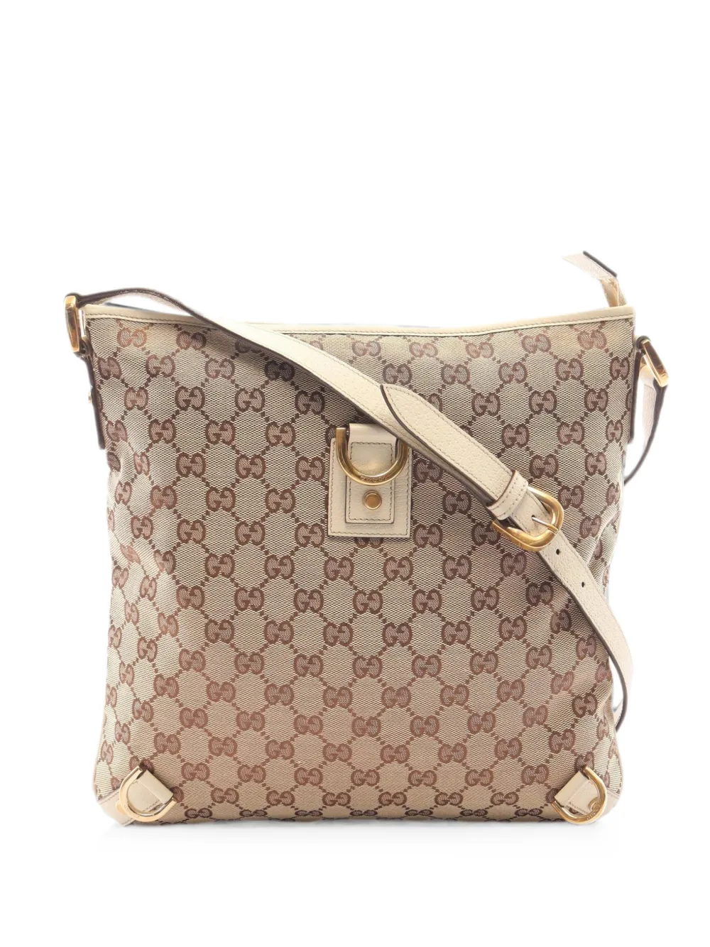 Gucci Pre-Owned 2000s Abby GG-jacquard crossbody bag - Nude