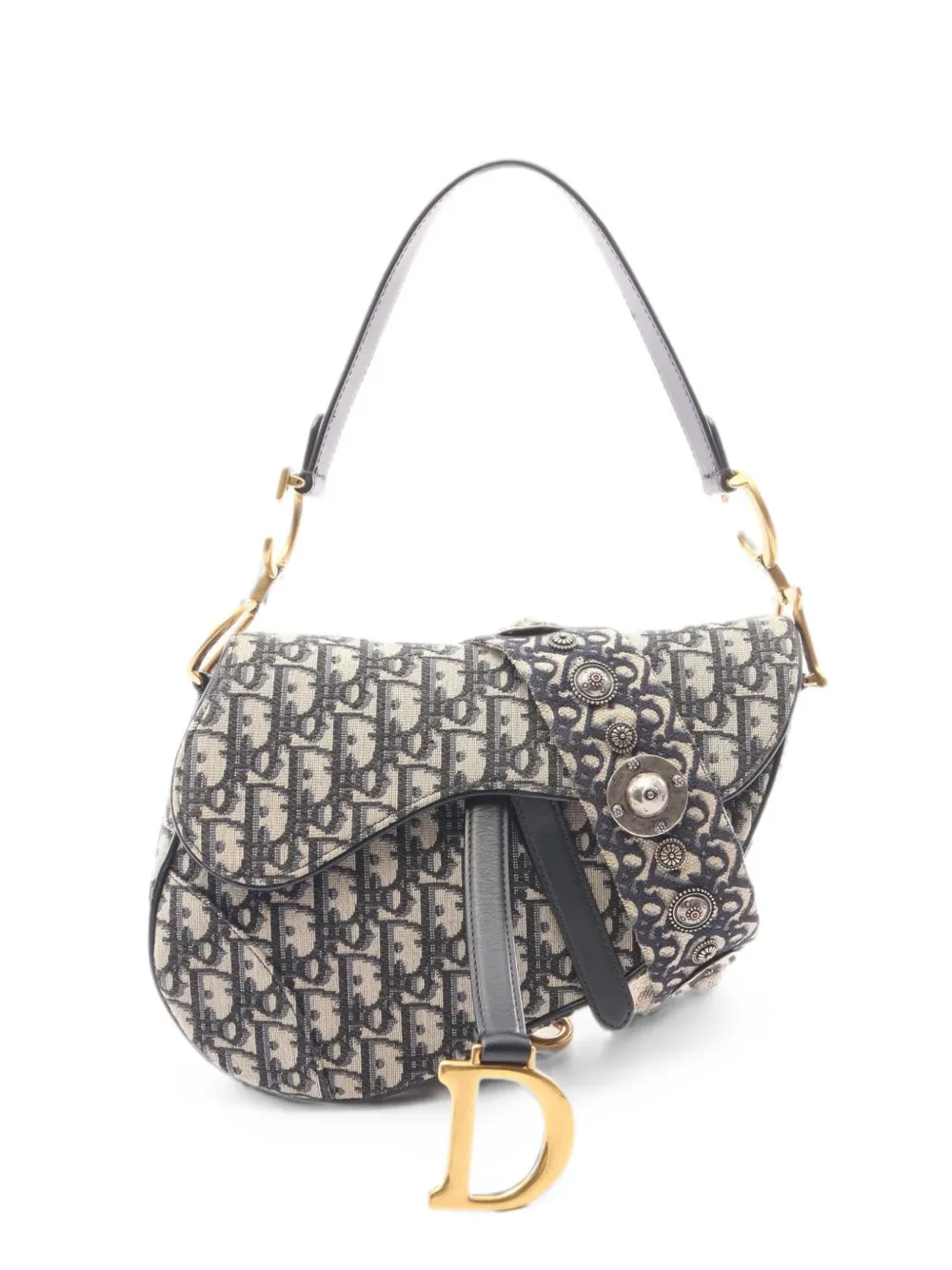 Christian Dior Pre-Owned 2010s Saddle two-way handbag - Blue