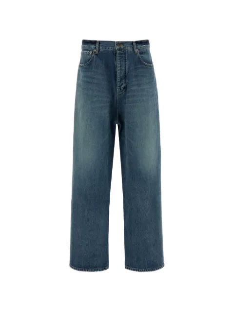 Balenciaga distressed wide-leg jeans