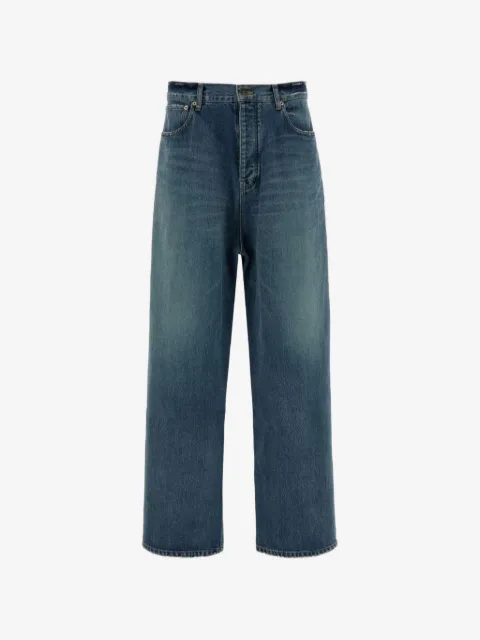 Balenciaga distressed wide-leg jeans