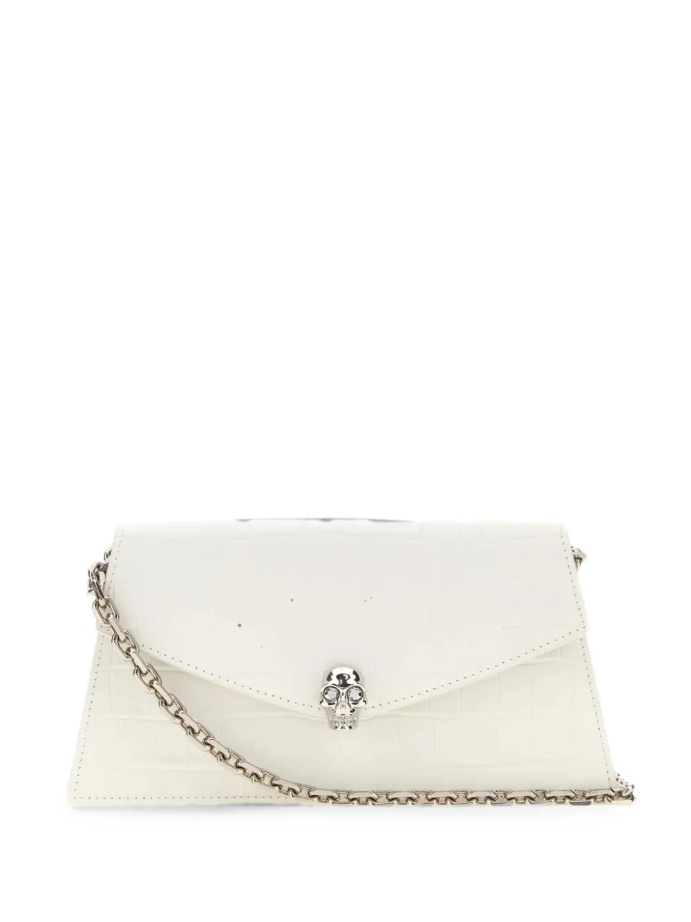 Alexander McQueen mini Skull cross body bag - Bianco