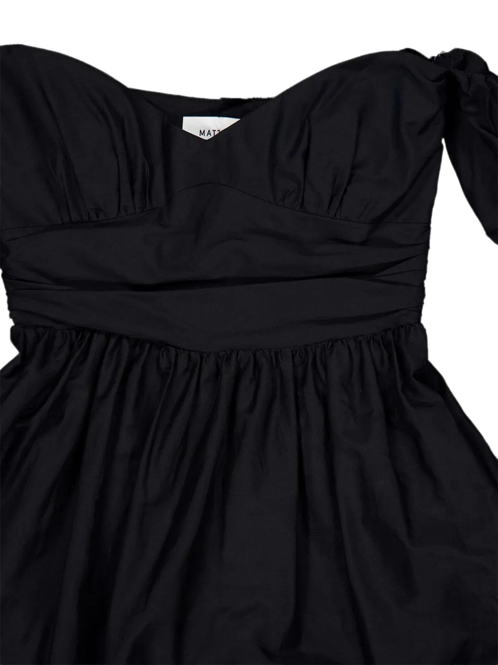 Matteau Off-shoulder mini-jurk Zwart