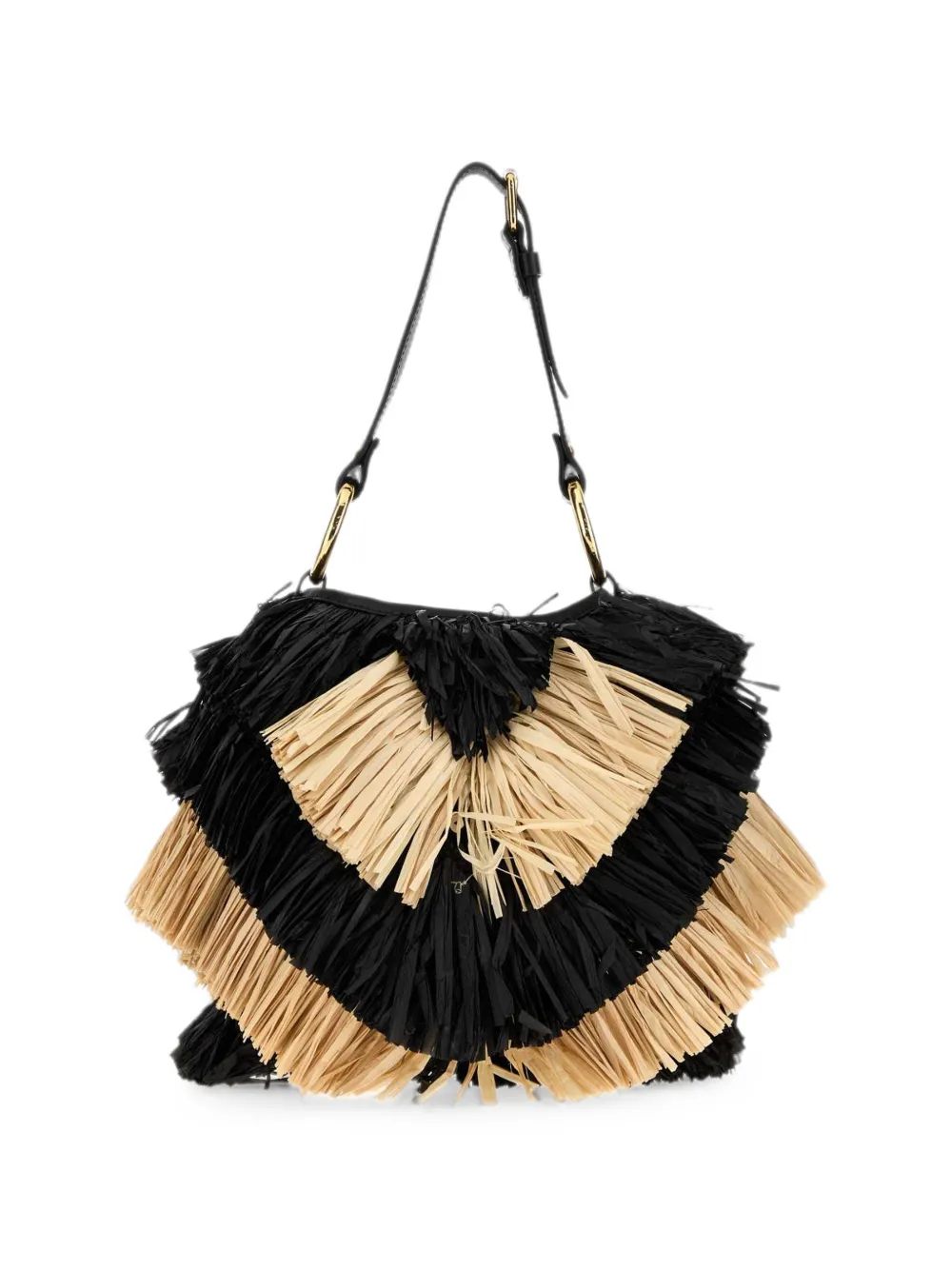 PUCCI Capriccio Rafia Bag in Black, view 2