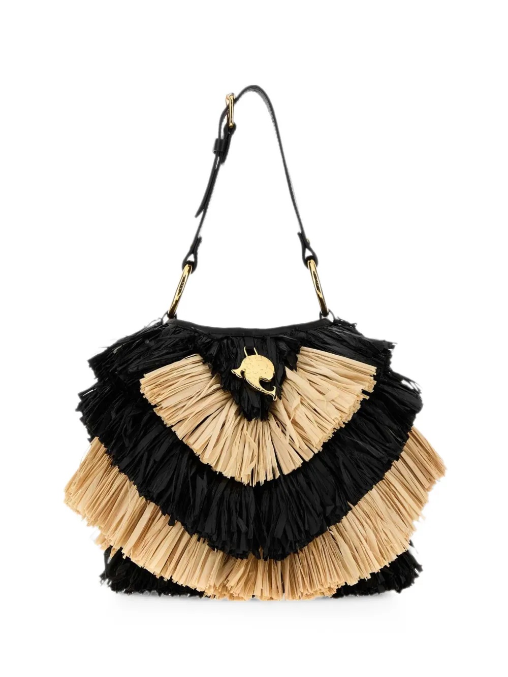 PUCCI Capriccio raffia tote bag - Nero