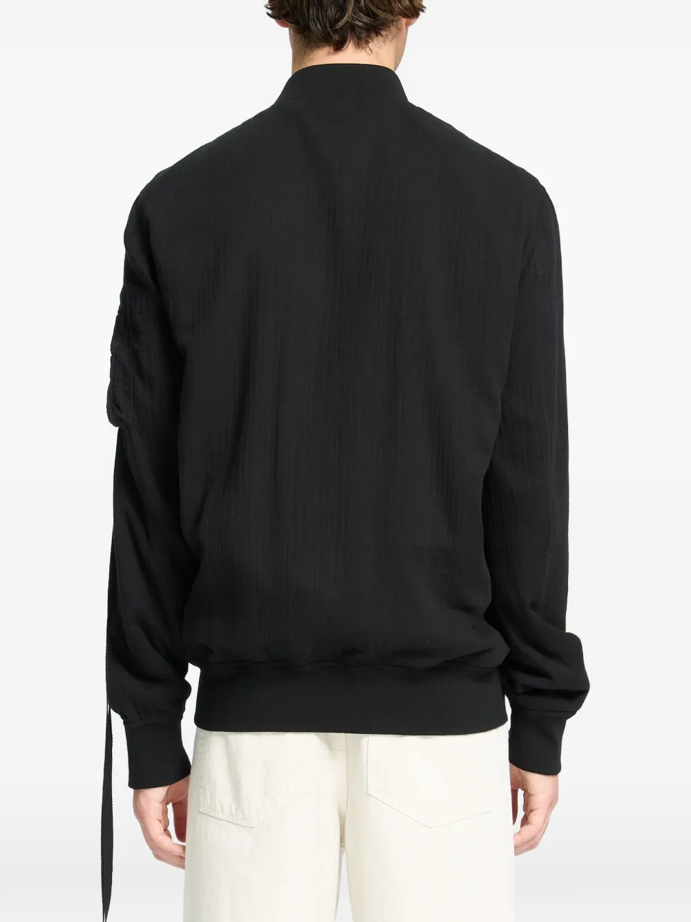 Ann Demeulemeester Double Gauze bomberjack Zwart