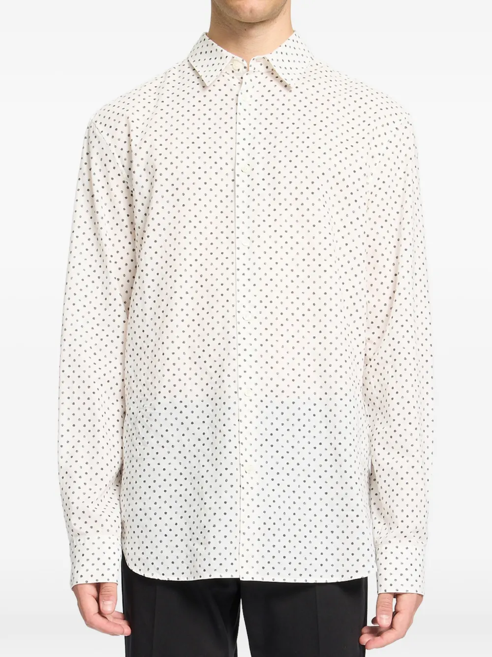 Ann Demeulemeester polka-dot cotton shirt