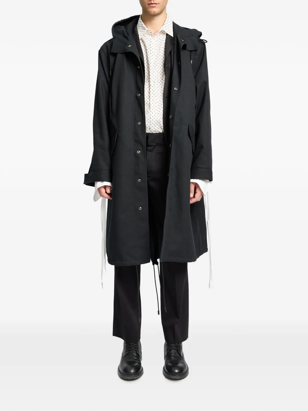Ann Demeulemeester Overhemd met stippen Beige