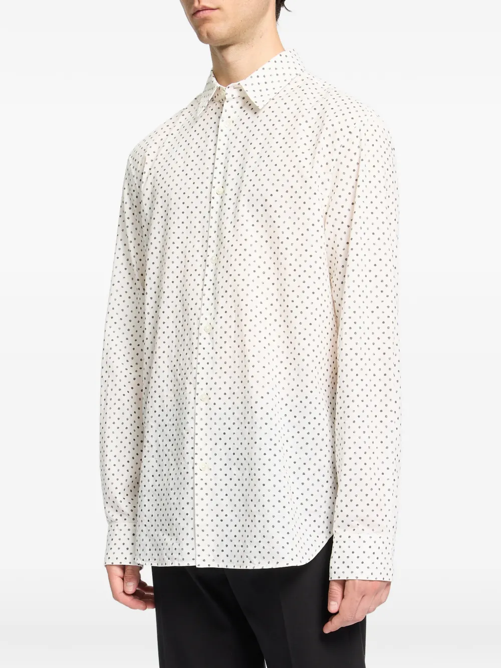 Ann Demeulemeester Overhemd met stippen Beige