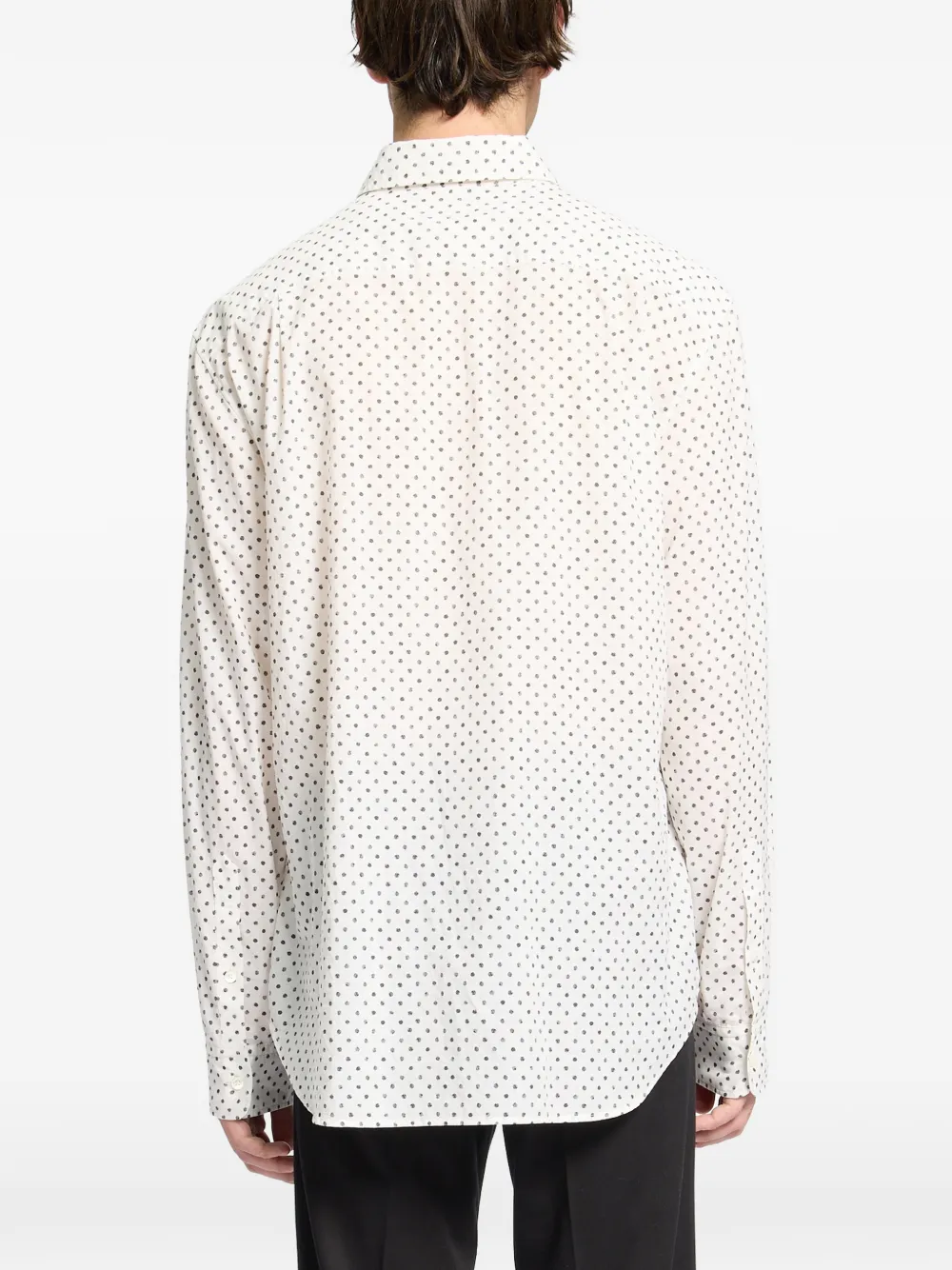 Ann Demeulemeester Overhemd met stippen Beige