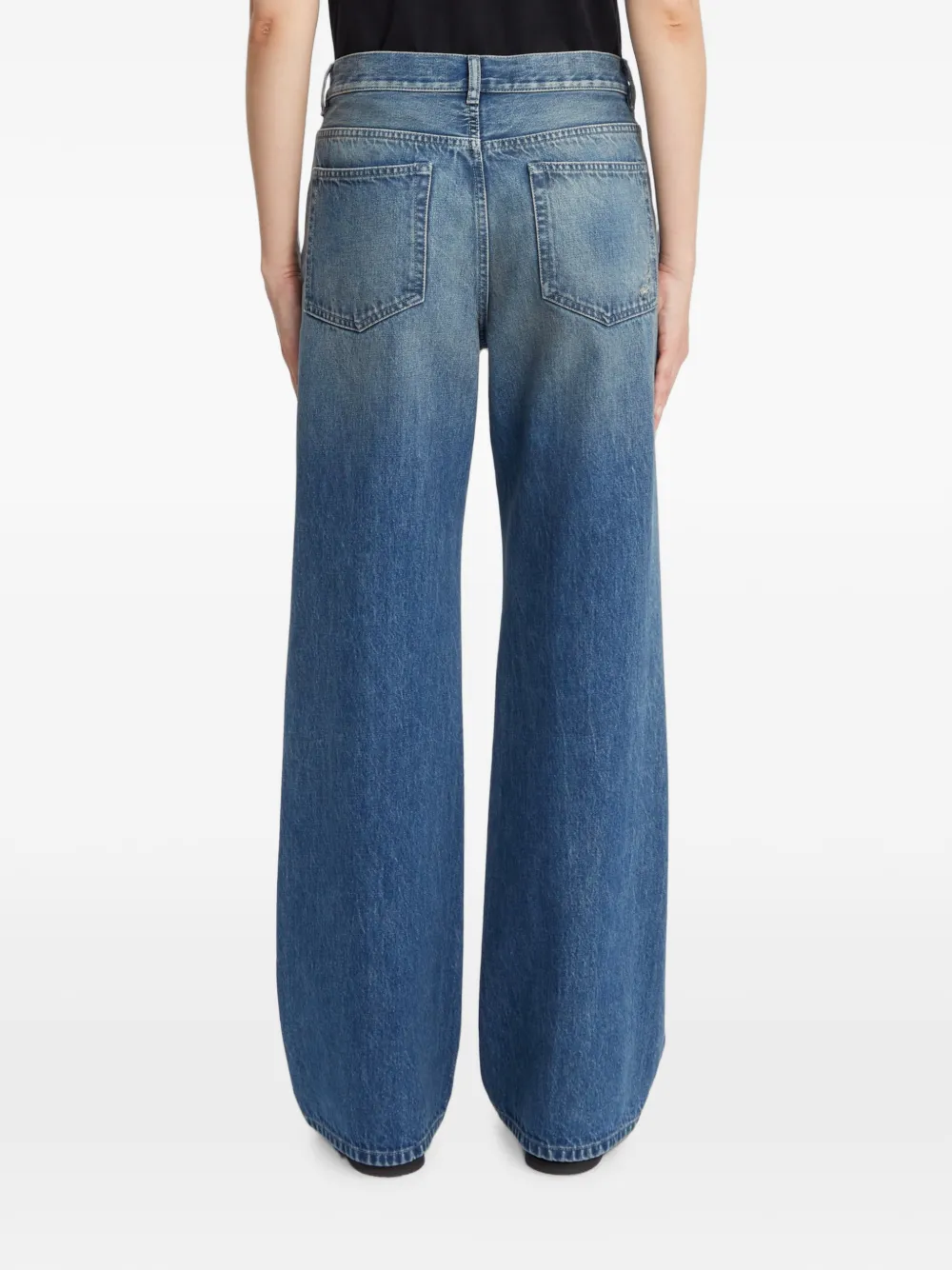 Ann Demeulemeester Jeans met wijde pijpen Blauw