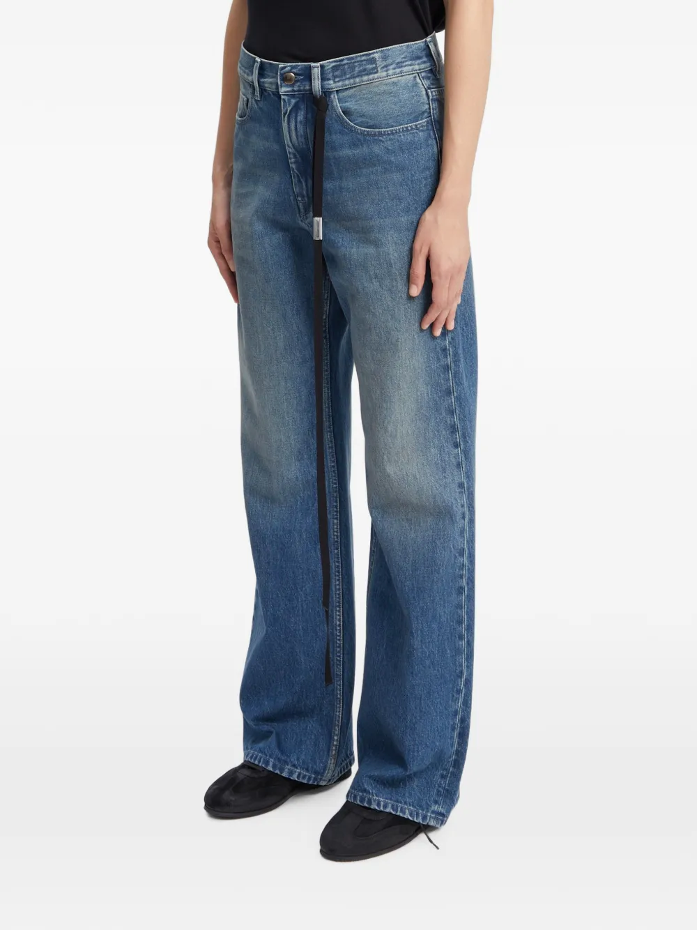 Ann Demeulemeester Jeans met wijde pijpen Blauw