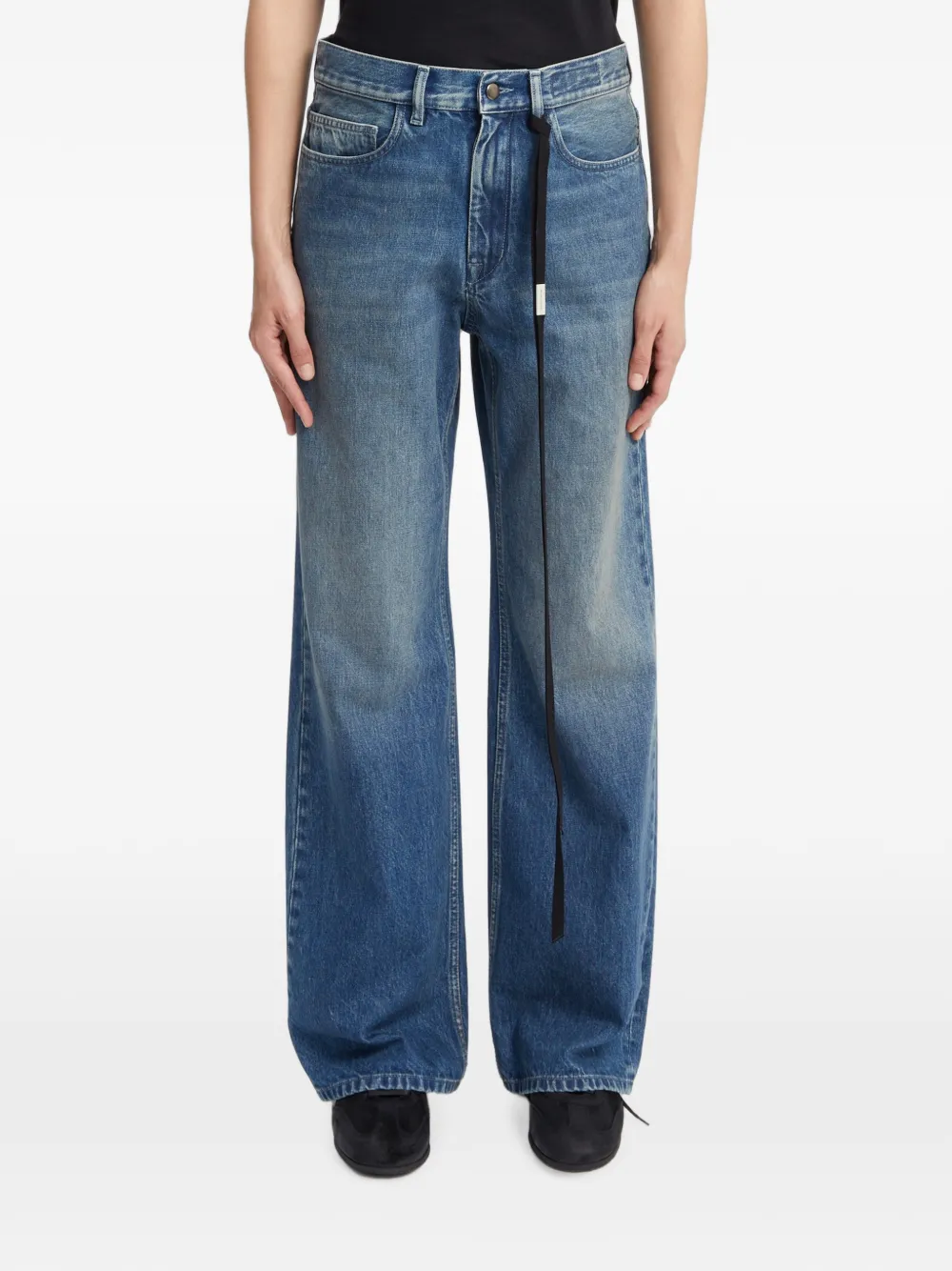 Ann Demeulemeester Jeans a gamba ampia - Blu