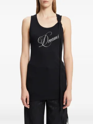 Ann Demeulemeester Seva Holy Tank Top | Black | FARFETCH