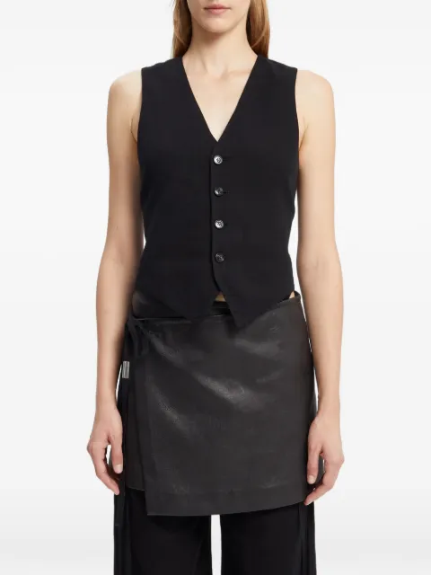Ann Demeulemeester double gauze waistcoat