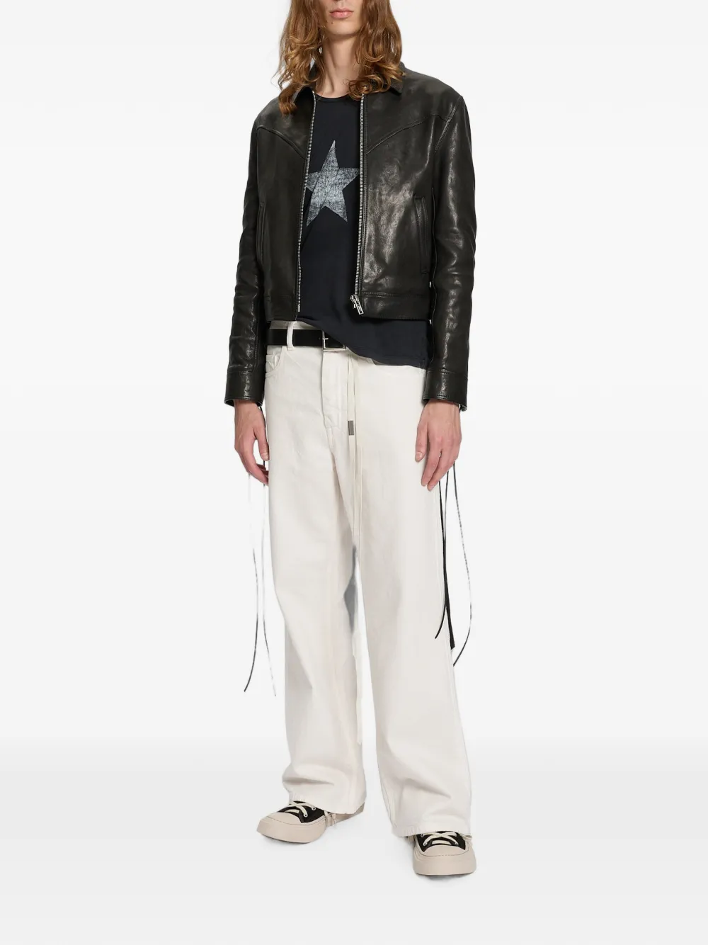 Ann Demeulemeester Jeans met trekkoord Beige