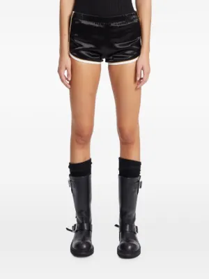 Ann Demeulemeester Ante レーストリム ショートパンツ | ブラック