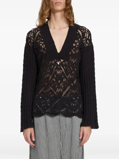 Ann Demeulemeester chunky open-knit sweater