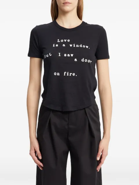 Ann Demeulemeester Floor slogan-print jersey T-shirt
