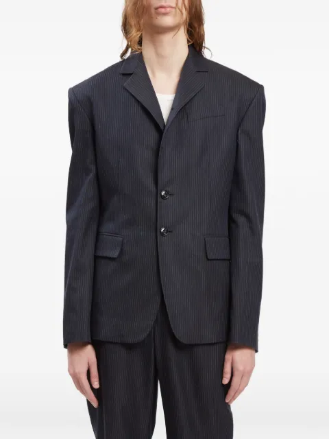Ann Demeulemeester Derek pinstripe cotton jacket