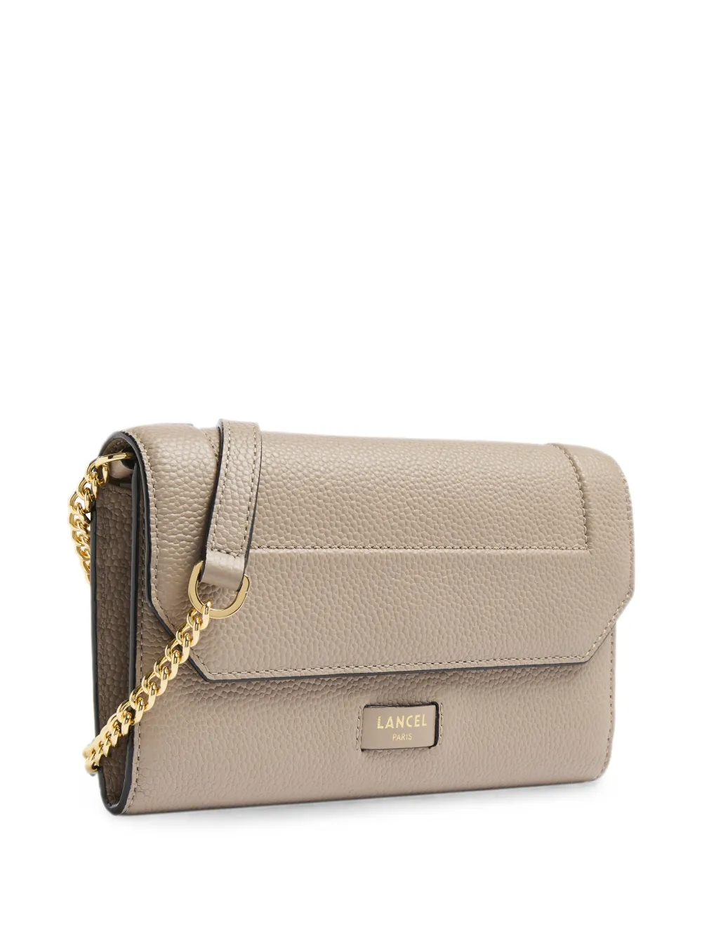 Lancel Ninon portemonnee met ketting Beige