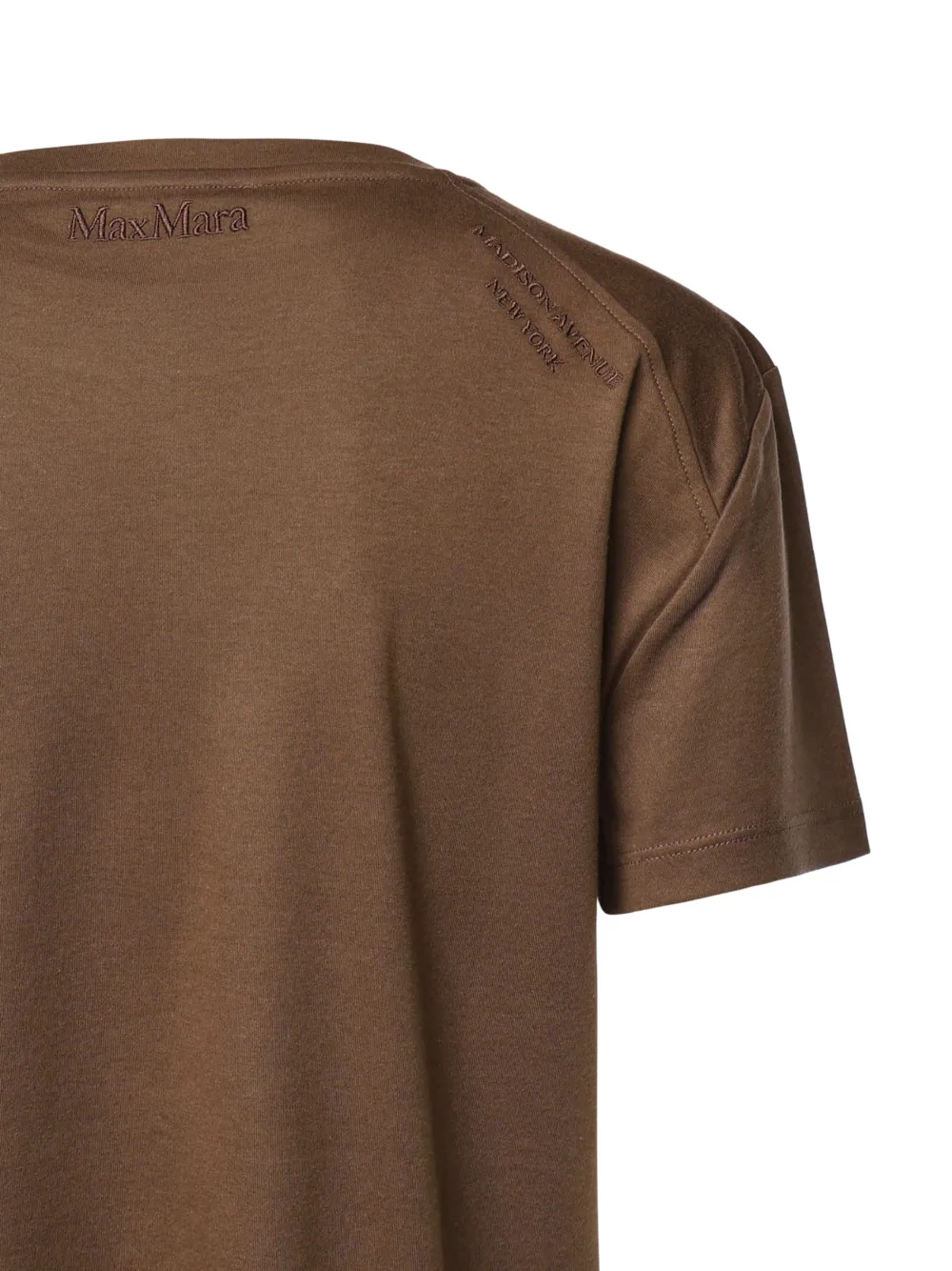 'S Max Mara T-shirt met borduurwerk Bruin