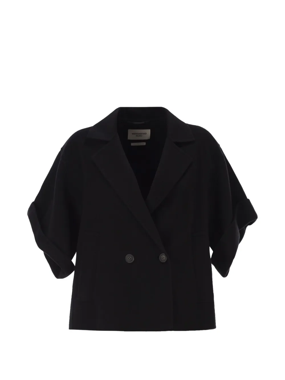 Weekend Max Mara Giacca doppiopetto a maniche corte - Nero