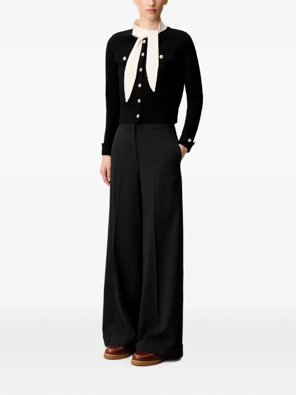 Claudie Pierlot High waist broek Zwart