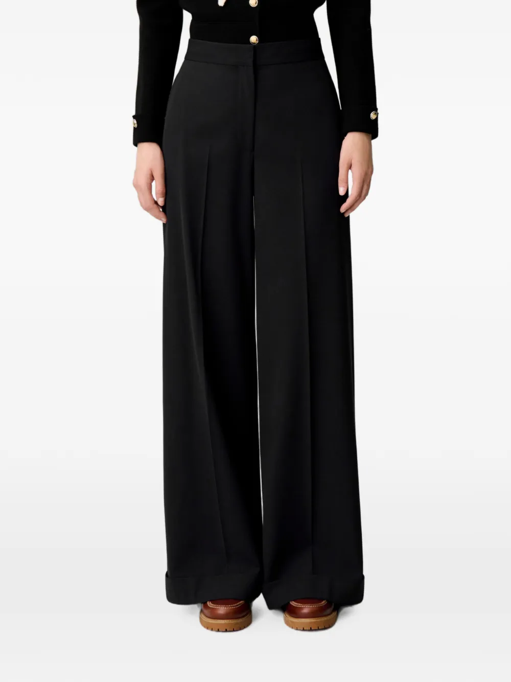 Claudie Pierlot High waist broek Zwart