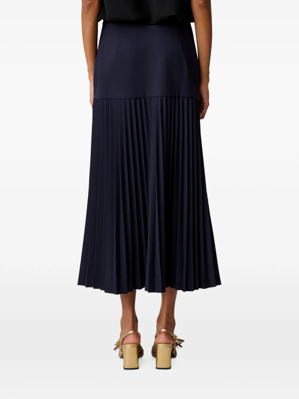 Claudie Pierlot Plooirok met A-lijn Blauw
