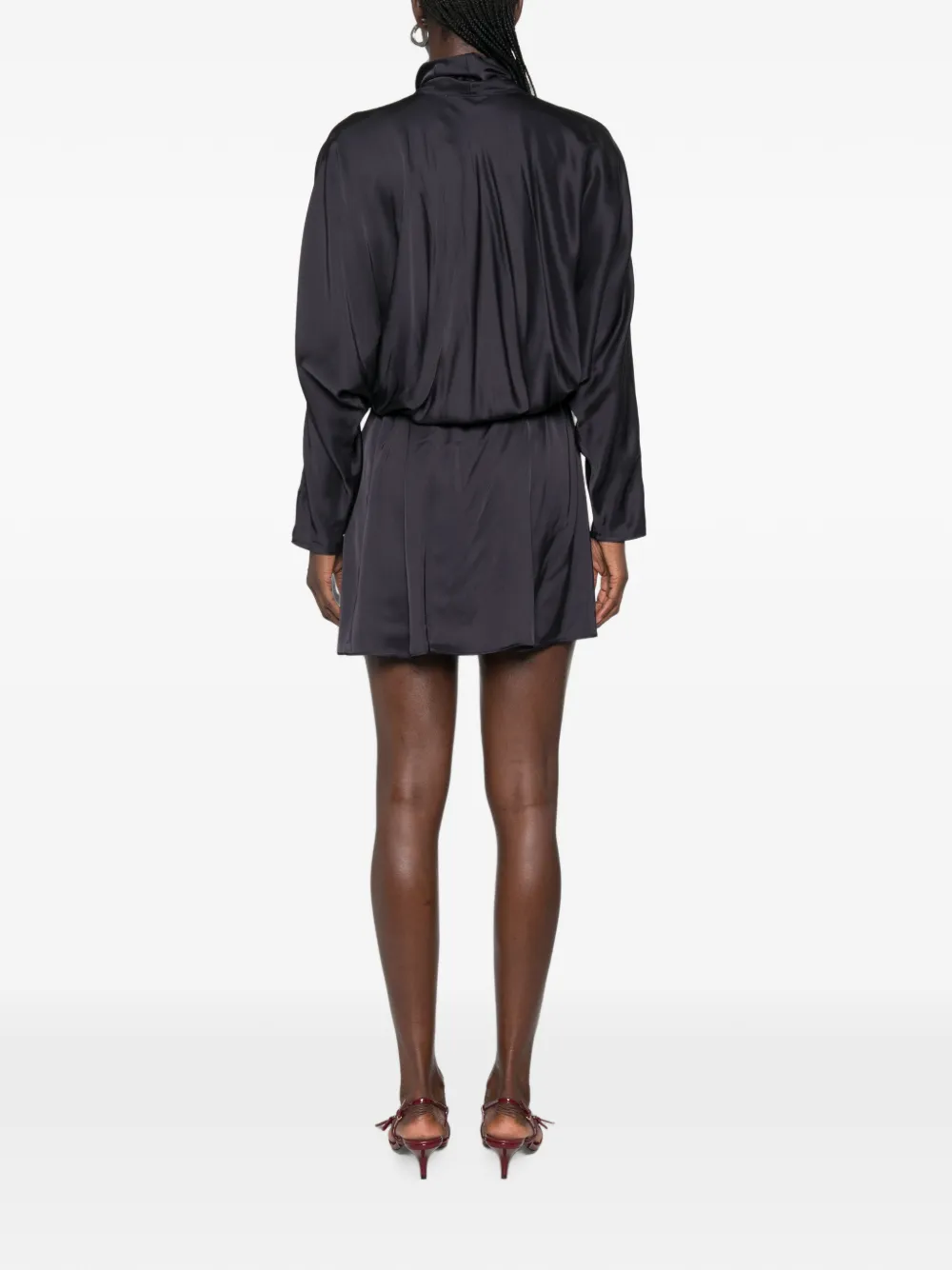 Maje Mini-jurk met lange mouwen Blauw