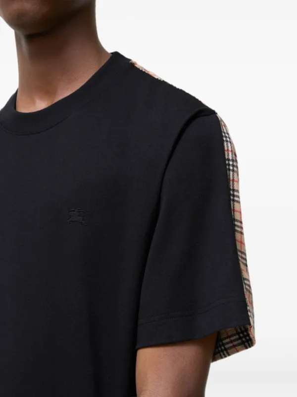 Burberry チェック Tシャツ | ブラック | FARFETCH JP