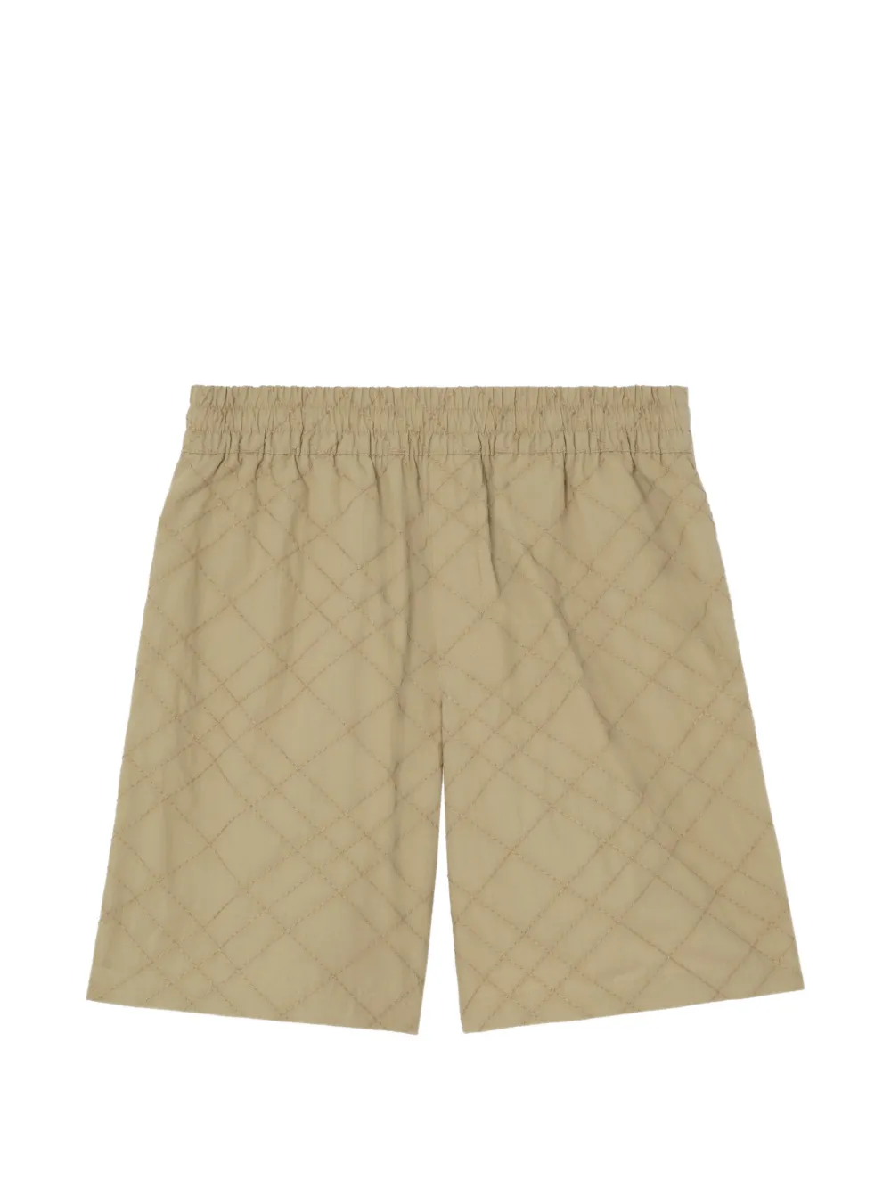 Burberry Check embroidered cotton shorts - Neutrals