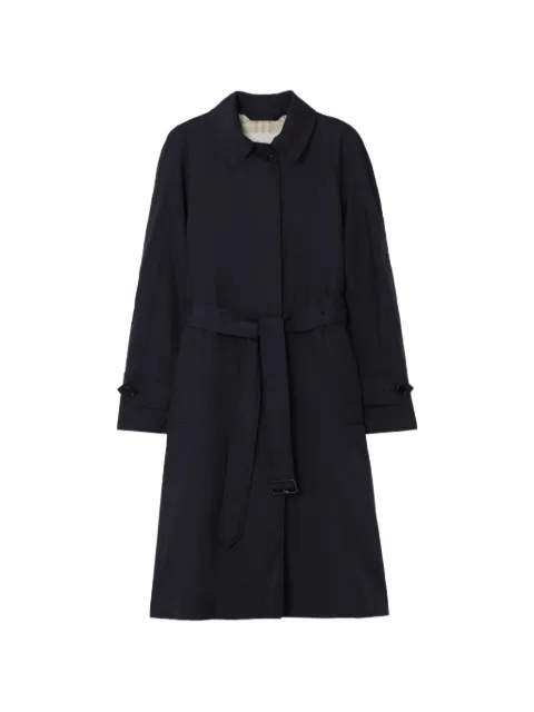 Burberry long belted nylon Tickhill car coat
