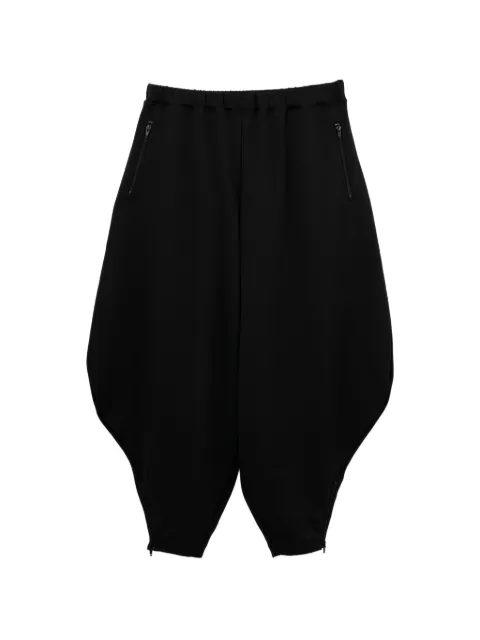 Black Comme Des Garçons drawstring tapered trousers